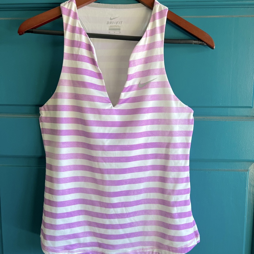 Nike Dri Fit Split Neck Tank Top